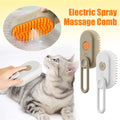Steam Cat Grooming Brush 3-in-1